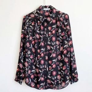 Long Sleeve Floral Blouse